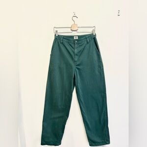 SUNDAY BEST GREEN HIGH WAISTED CARPENTER PANTS SIZE 8